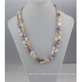 Keshi Pearl Necklace 11-13mm Multi Color Fashion Long Pearl Necklace